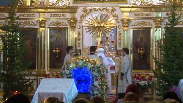Рождество Христово, ночное богослужение. смотреть онлайн