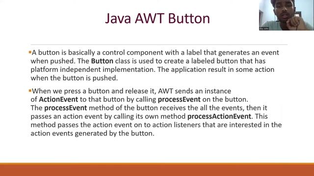 Java AWT Button смотреть онлайн
