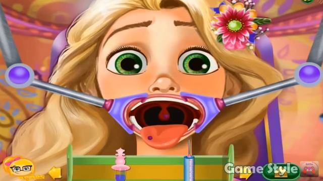 Rapunzel Throat Doctor ▬ Принцесса Рапунзель, забота о ротике, игра для детей смотреть онлайн