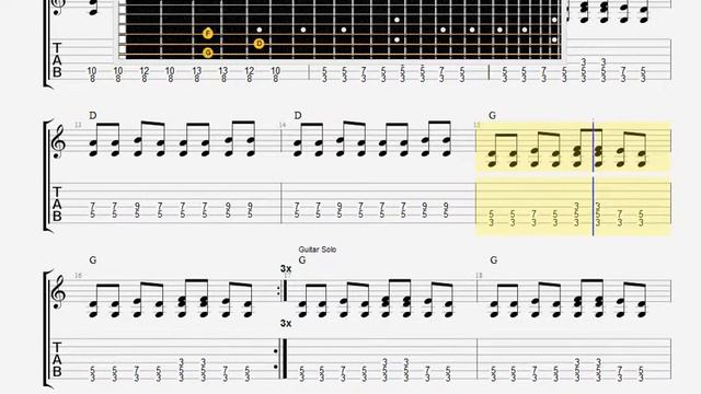 Berry, Chuck Almost Grown GUITAR TABLATURE смотреть онлайн