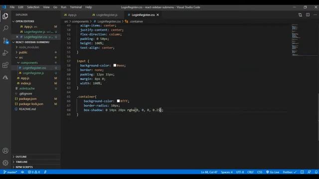 React Sliding Login & Register Form смотреть онлайн