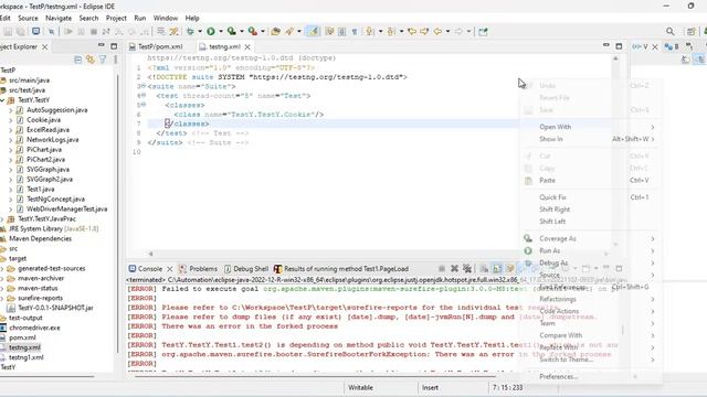Run test cases from command line maven #bengali #selenium смотреть онлайн
