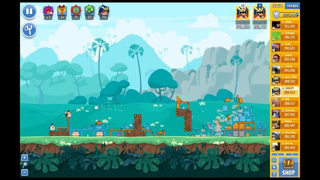 ANGRY BIRDS FRIENDS TOURNAMENT 312-B ALL LEVELS NO POWER UP WALKTHROUGH смотреть онлайн