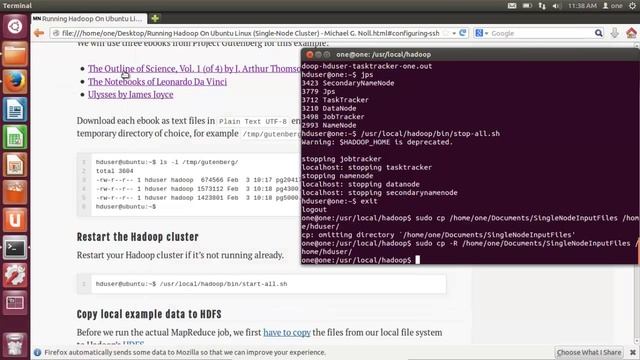 Hadoop Single Node Cluster Configuration смотреть онлайн