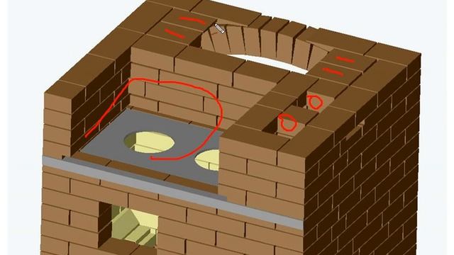 Малогабаритная отопительно варочная печь с камином В Филипьева смотреть онлайн