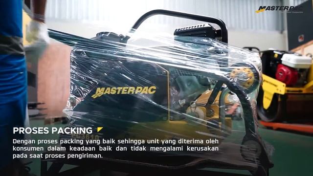 PENGIRIMAN  MASTERPAC FORWARD PLATE COMPACTOR PC316H UNTUK CUSTOMER PT. MULTI SURYA MAKMUR GEMILANG