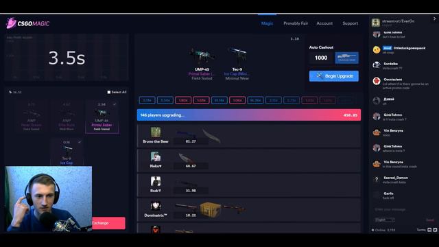 СТАВКИ НА CSGO MAGIC КАК С 8 БАКСОВ ПОДНЯТЬ 40 БАЧЕЙ НА ИЗИ смотреть онлайн