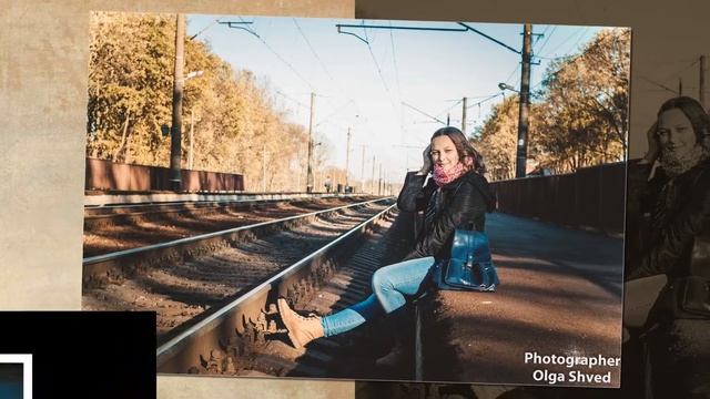 Осенняя фотосессия на железнодорожном вокзале смотреть онлайн