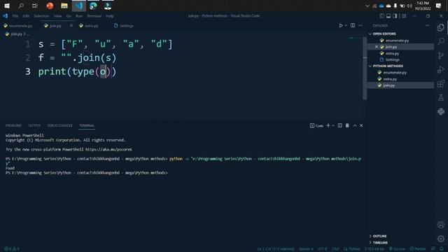 #2 Python join() function || Python Methods смотреть онлайн
