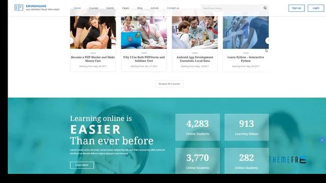 Eduonline - Education & University WordPress Theme | Free смотреть онлайн