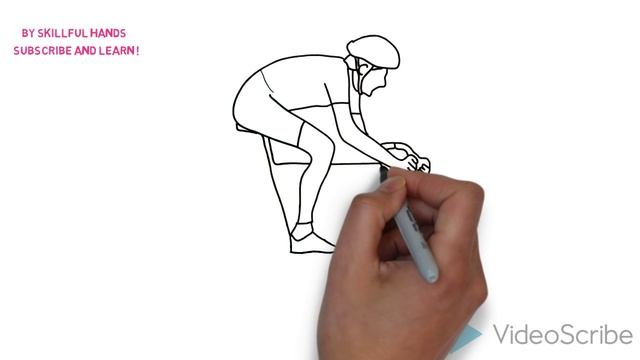 How to Draw a cyclist / Как нарисовать велосипедист смотреть онлайн