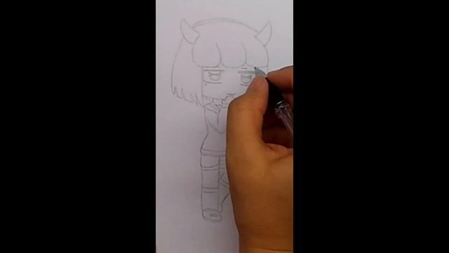 Как нарисовать персонажа из Gacha life ОС подписчицы смотреть онлайн