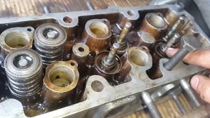 ремонт, подварка, шлифовка и замена прокладки головки опель кадет C16NZ