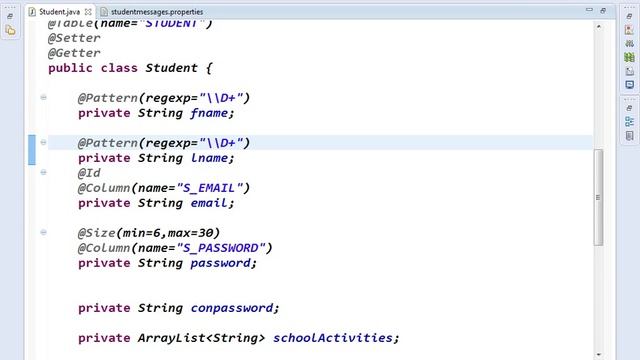 116.Spring MVC form validation # @Pattern && regexp смотреть онлайн