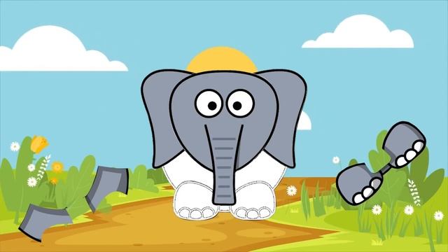 Wild Animals puzzle for kids ! Elephant Puzzle Game for Preschoolers and Toddlers смотреть онлайн