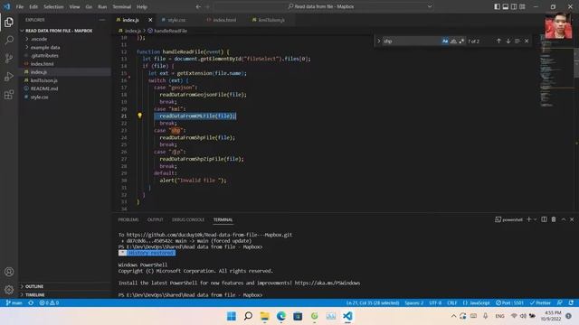 Read and convert shp files, kml files, shp archives to geojson and add them to the map смотреть онлайн