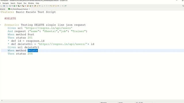 Chapter 5: Automating DELETE Request in Karate смотреть онлайн