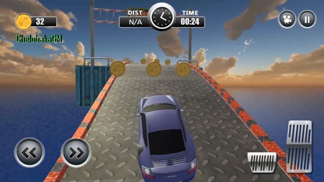 Impossible Car Road Tracks & Stunts | Gameplay Android смотреть онлайн