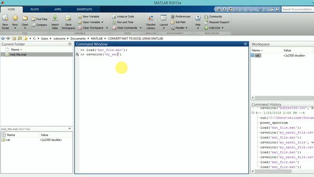 HOW TO CONVERT MAT FILE TO EXCEL FILE смотреть онлайн