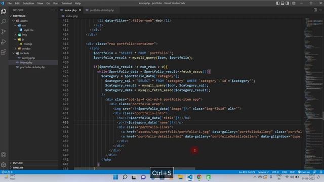 Dynamic Portfolio Web Application in PHP & MySQL - Part 4 смотреть онлайн