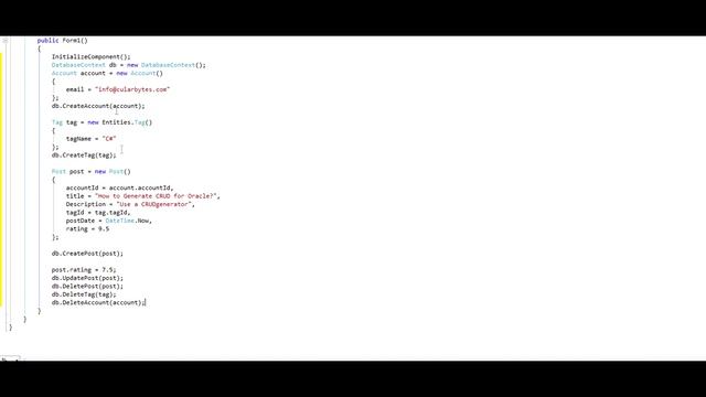 CRUDgenerator, C# classes to class diagram, (oracle) SQL script to ERD смотреть онлайн