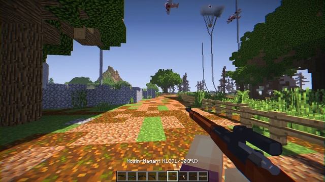 WORLD WAR II WAPENS MOD - Minecraft Mod Showcase смотреть онлайн