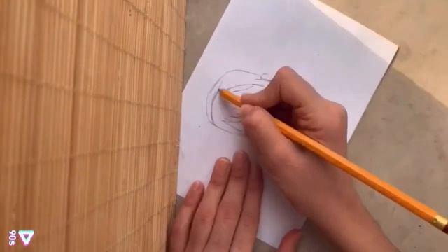 Как нарисовать аниме девушку только 1 карандашом / how to draw anime girl using only pencil смотреть онлайн