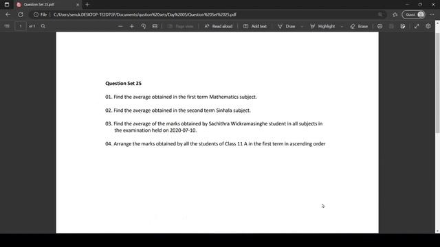 Database Task 25 | Using Average SQL functions for Database tables | 1st Year | Java Institute смотреть онлайн