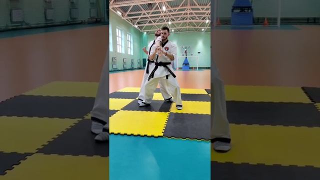 Хапкидо - Захват бьющей руки с переходом на рычаг локтя смотреть онлайн