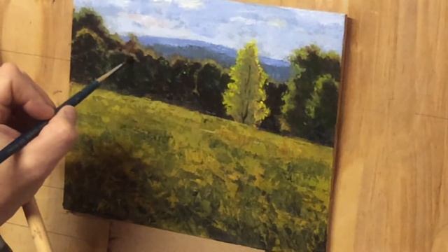 Plein air landscape - studio touch ups смотреть онлайн