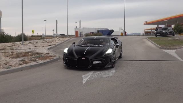 Driving the $17M Bugatti La Voiture Noire!! смотреть онлайн