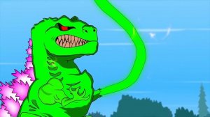 IF OCTOPUSZILLA Swallow BLOOP vs GODZILLA Strongest: Rescue SHARK BABY [P2] | Godzilla Cartoon Movi