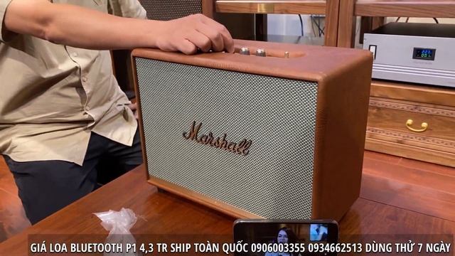 Mở Hộp Loa Marshall Woburn 2 Và Giới Thiệu Loa Bluetooth P01 Khang Audio DIY смотреть онлайн