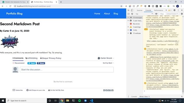Introduction - Static Website w/ Blog Using Vue JS & Gridsome [#1] смотреть онлайн