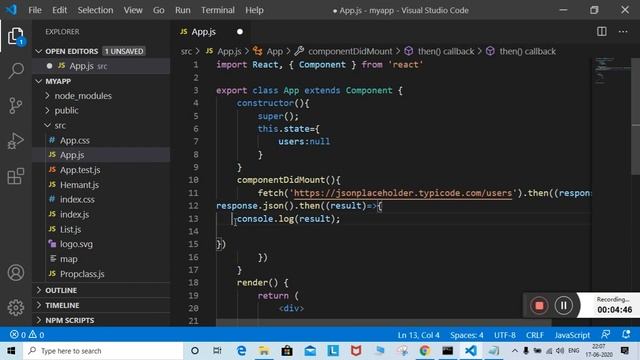 React js Hindi Tutorial #13 Call API | rest API call in react js | api call in react js смотреть онлайн