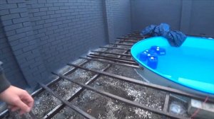 Монтаж основания под террасную доску из ДПК