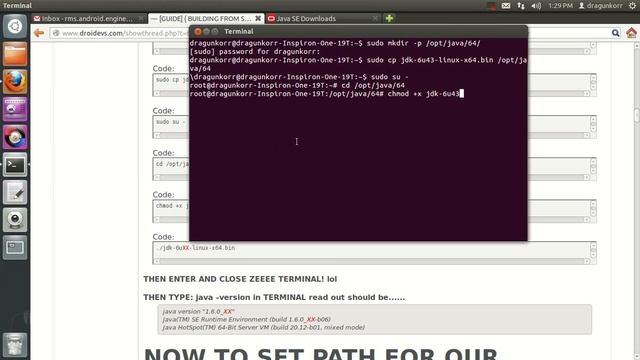Part 2 [Setting Up Java JDK 6] UBUNTU 12.04 by: DragunKorr смотреть онлайн