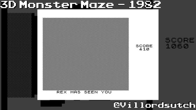 3D Monster Maze for the 16K ZX81 (1981) смотреть онлайн