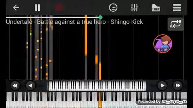 Undertale piano Battle against a true hero смотреть онлайн