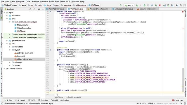 5 Finishing the video player activity смотреть онлайн