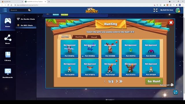 Tutorial Hunting My Defi Pet Play To earn NFT games Indonesia смотреть онлайн