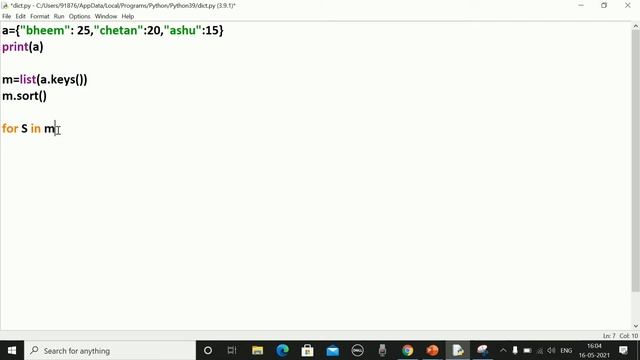 #olevel | ch. 5 | part 14 | how to sort dictionary in python #pragyasisodiya смотреть онлайн