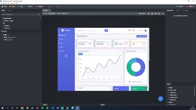 Bootstrap Studio SB Admin Template Showcase - Bootstrap Studio - смотреть онлайн