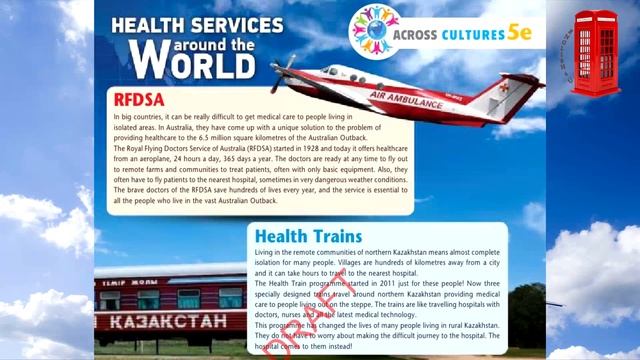 Excel 6 grade across cultures 5e Health services around the world ex. 1 p. 61 смотреть онлайн