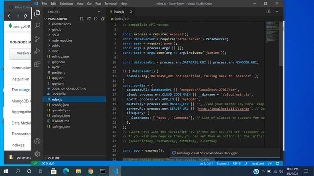 Back-end Parse Server repository download and setup смотреть онлайн