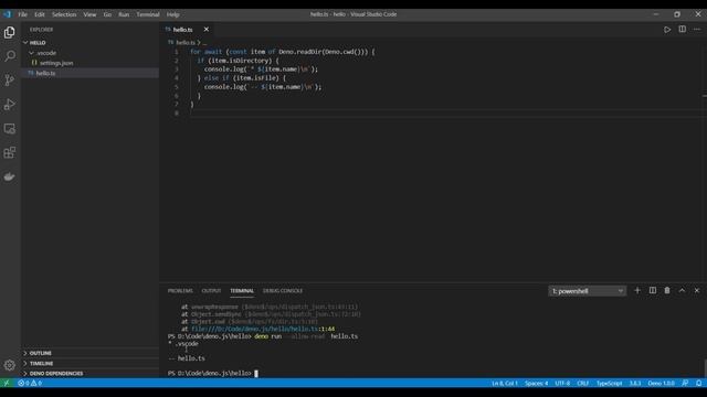 Знакомство C Deno.js