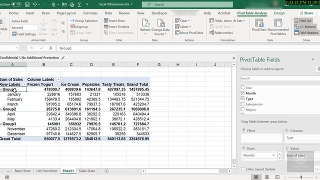 Session91 - How to Group Excel Pivot Table Data?? смотреть онлайн