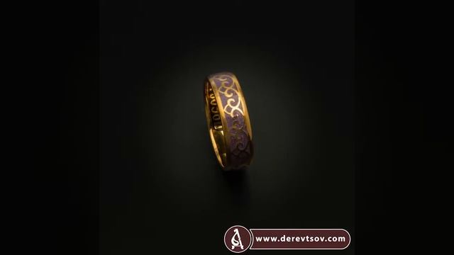 Кольцо из серебра и горячей эмали молитва к Богородице KLSPE0405 смотреть онлайн
