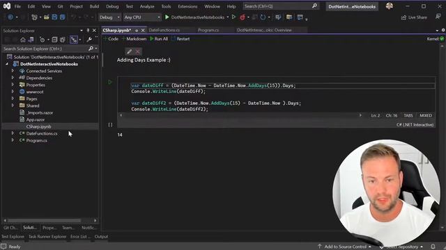 Getting Started with DotNet Interactive Jupyter Notebooks 6 7 Visual Studio 2022 смотреть онлайн