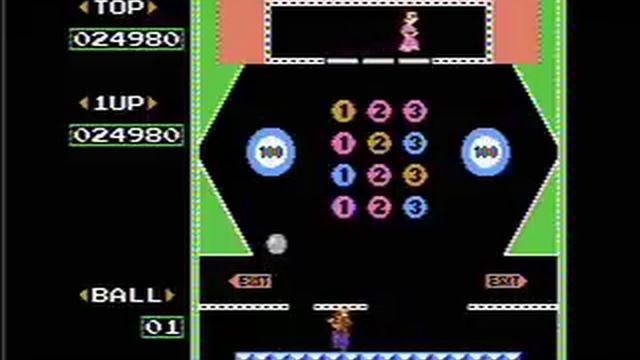 Pinball - NES Gameplay смотреть онлайн